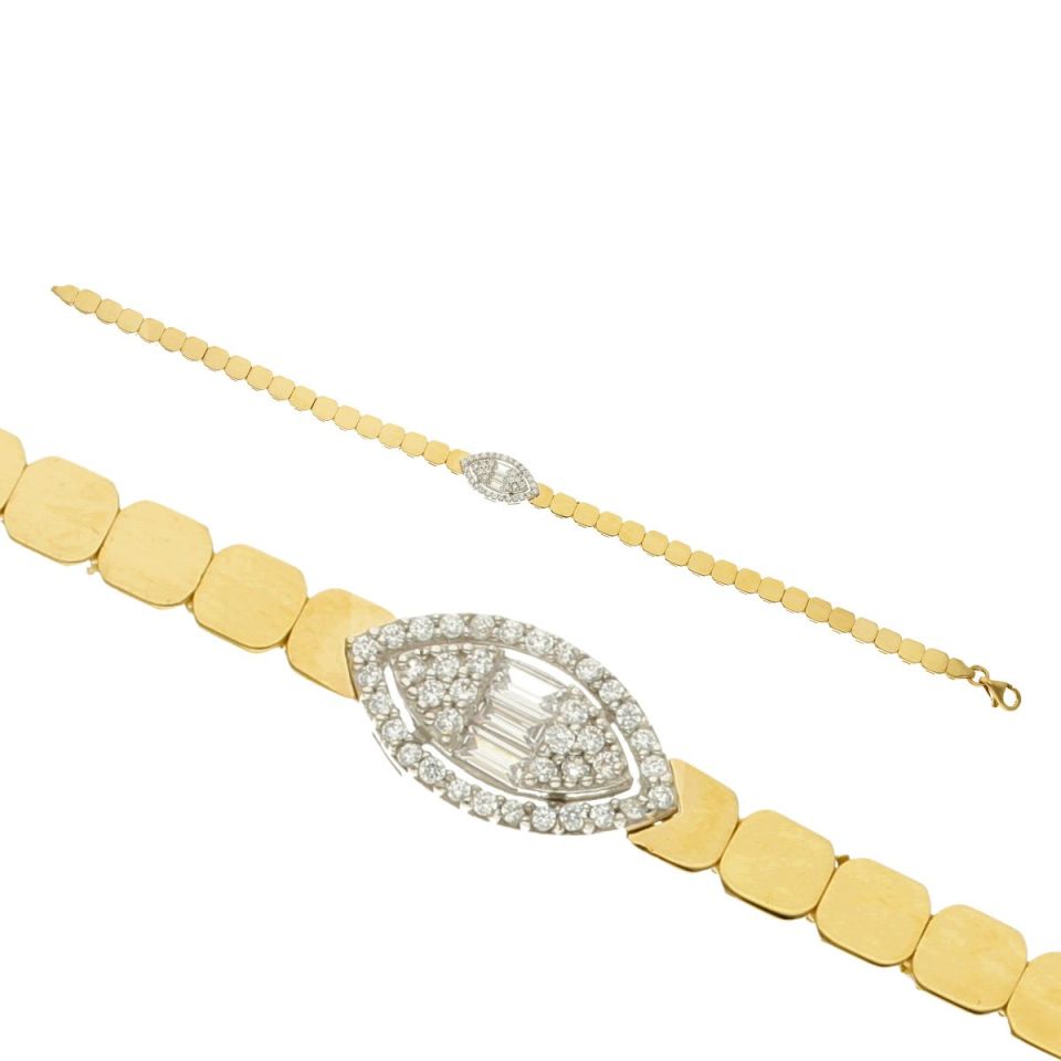 Taşlı Altın Bileklik B608438