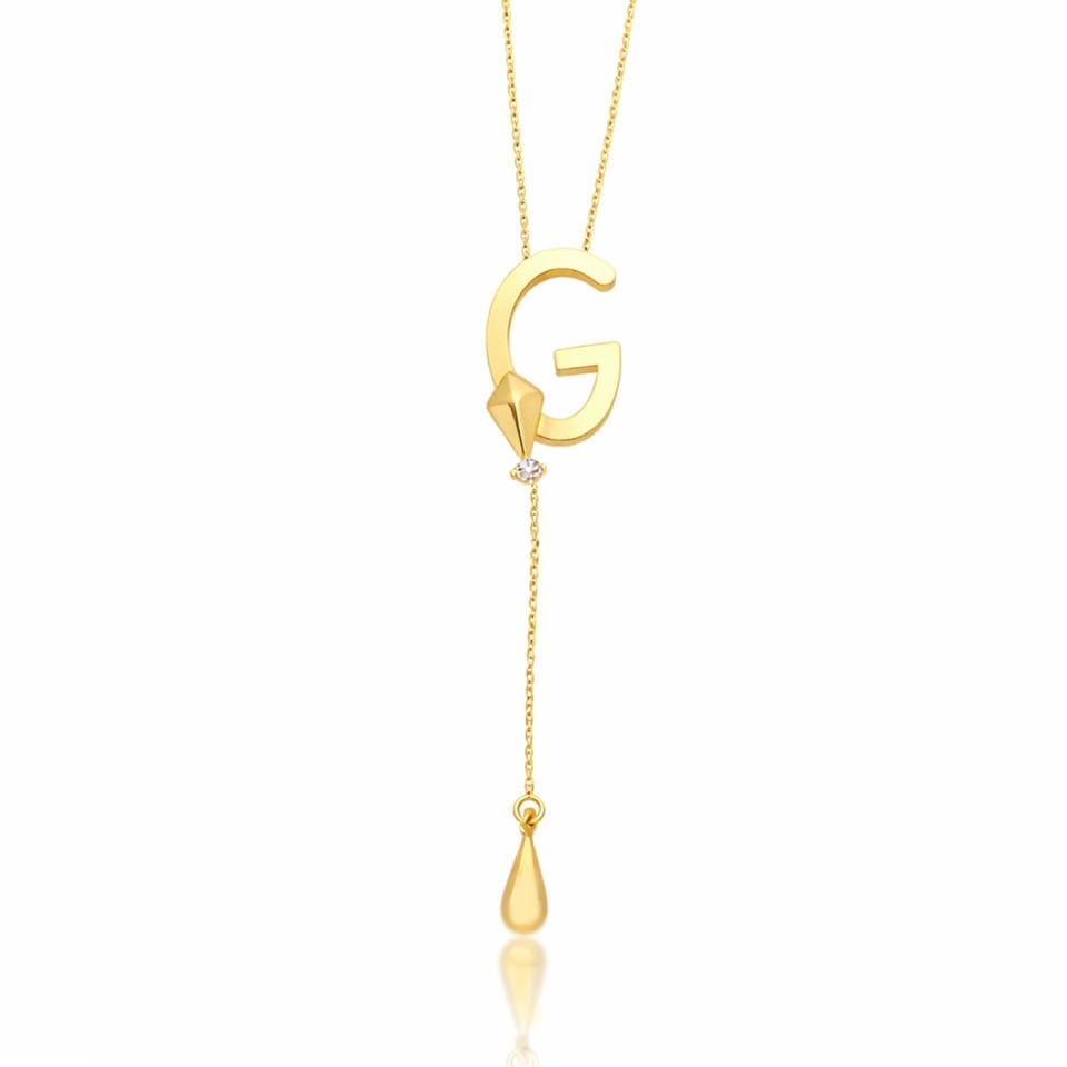 Altın G harfi Kolye B932092