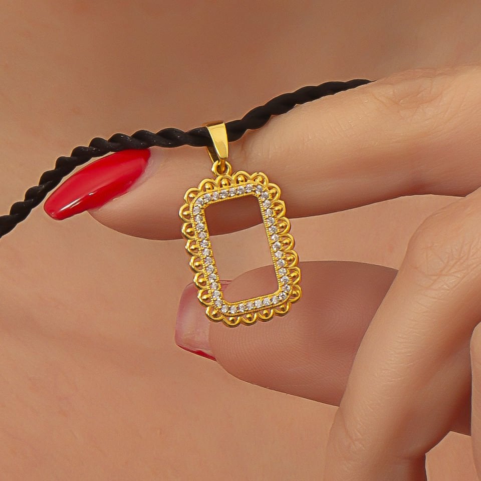 Altın Çerçeve Kolye Ucu B932944