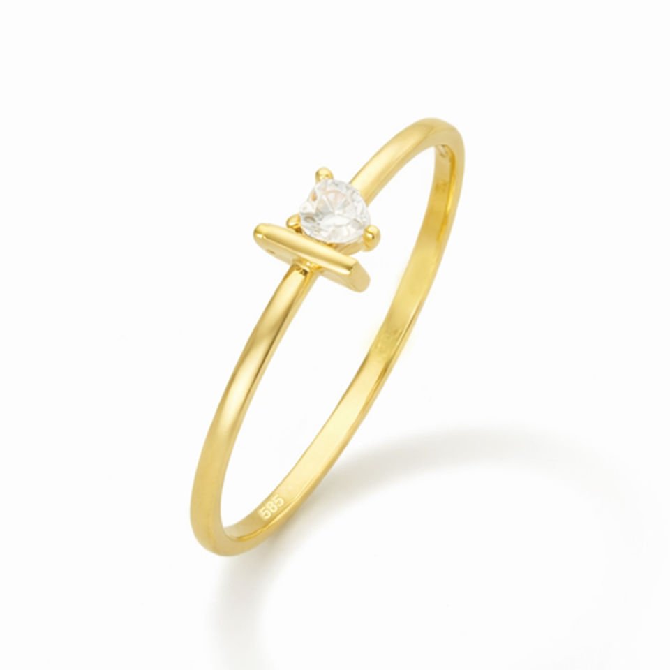 Altın İ Harfi Yüzük B933375