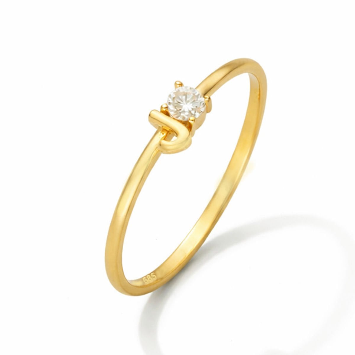 Altın J harfi Yüzük B933379