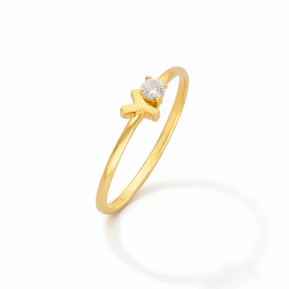 Altın Y Harfi Yüzük B933381