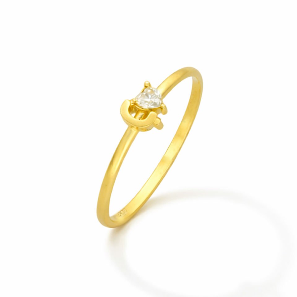 Altın Ç Harfi Yüzük B933382