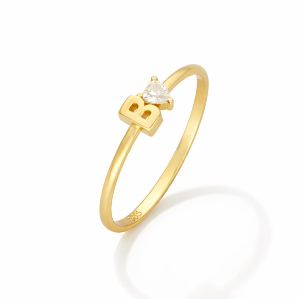 Altın B Harfli Yüzük B933392