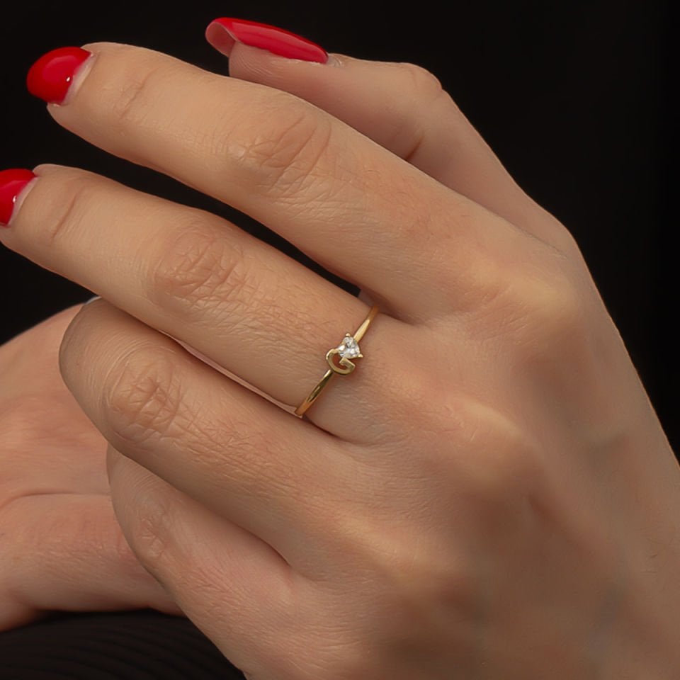 Altın G Harfli Yüzük B933395