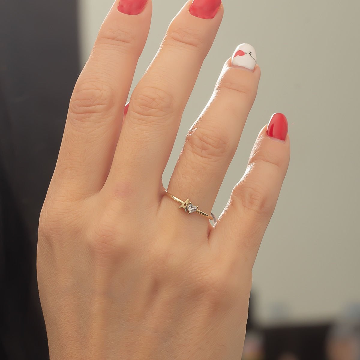 Altın A Harfli Yüzük B933398