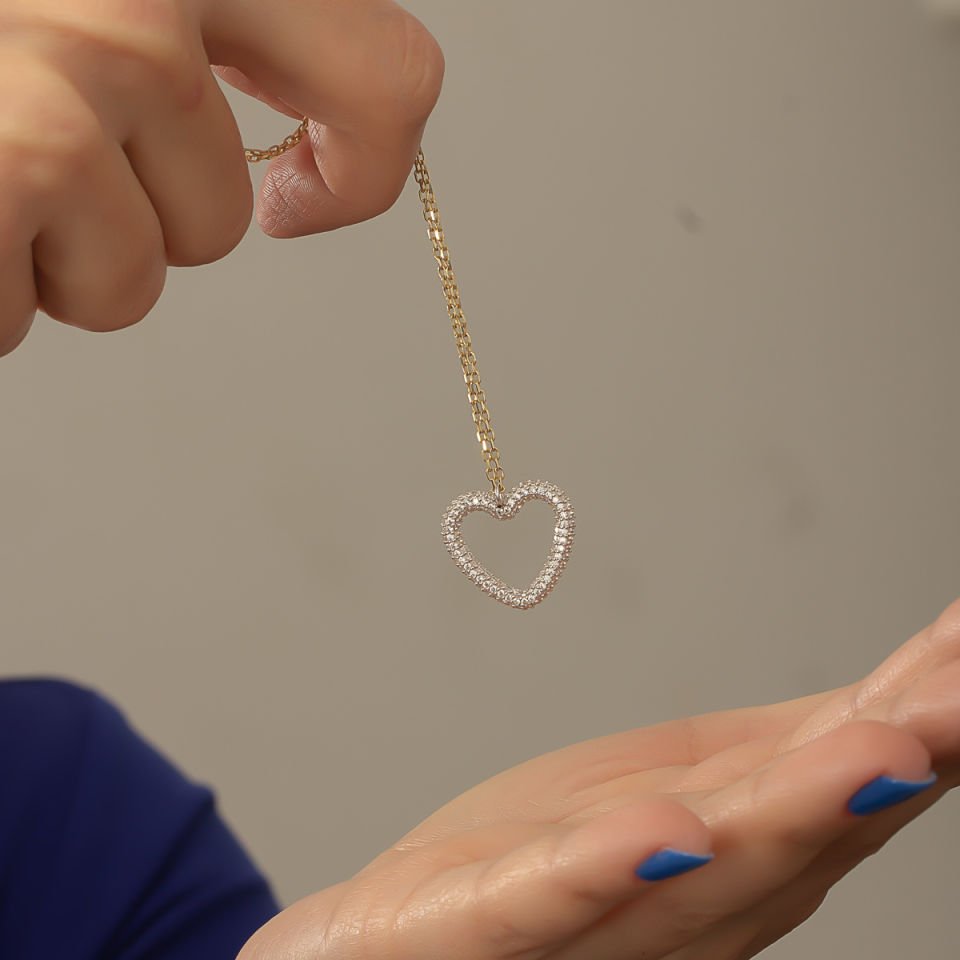 Altın Kalp Kolye B925201