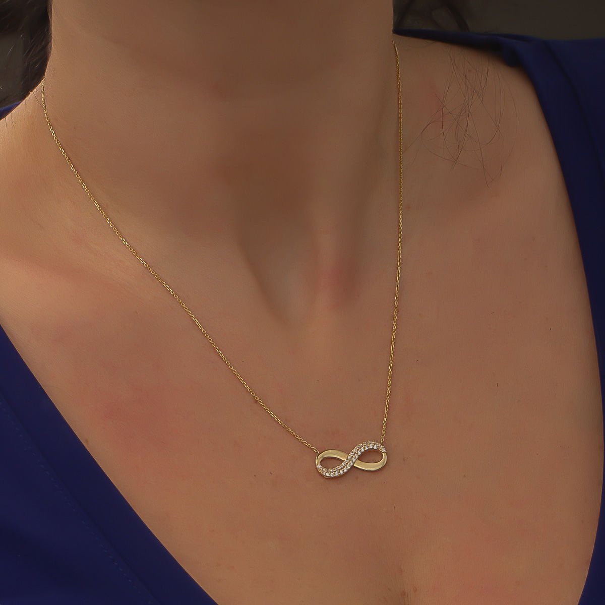 Altın Yonca Kolye B929396