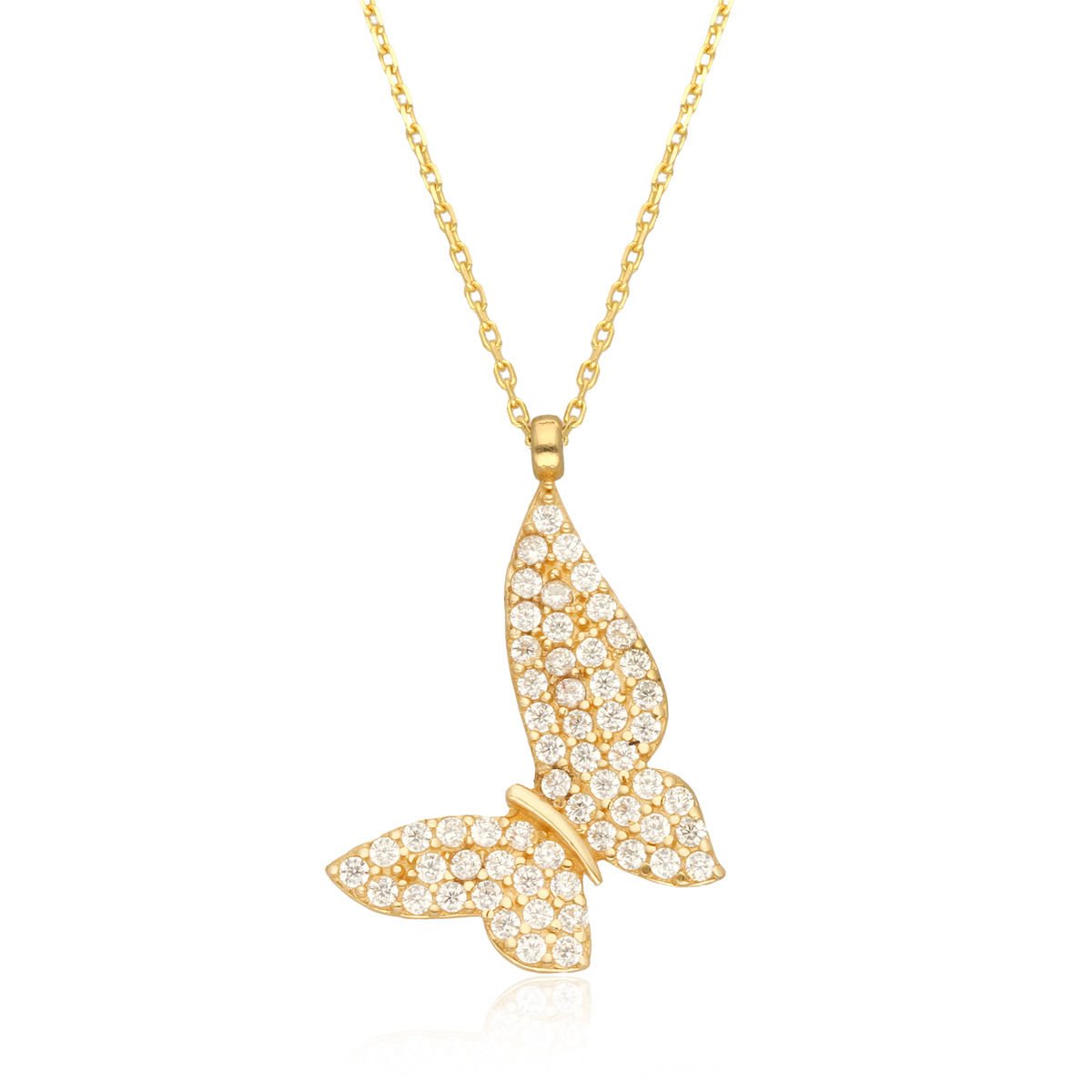 Altın Kelebek Kolye B931710