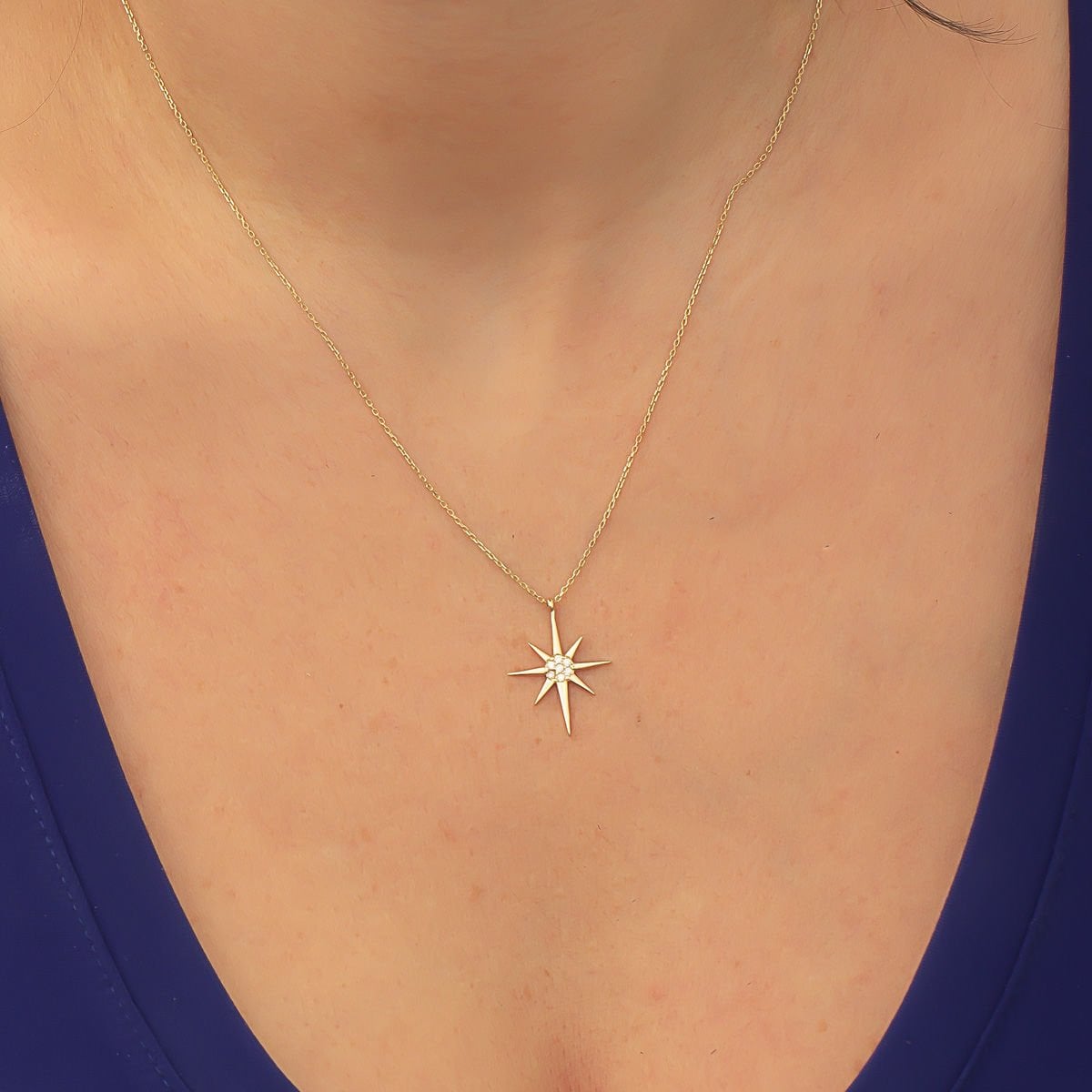 Altın Kutup Yıldızı Kolye B932338