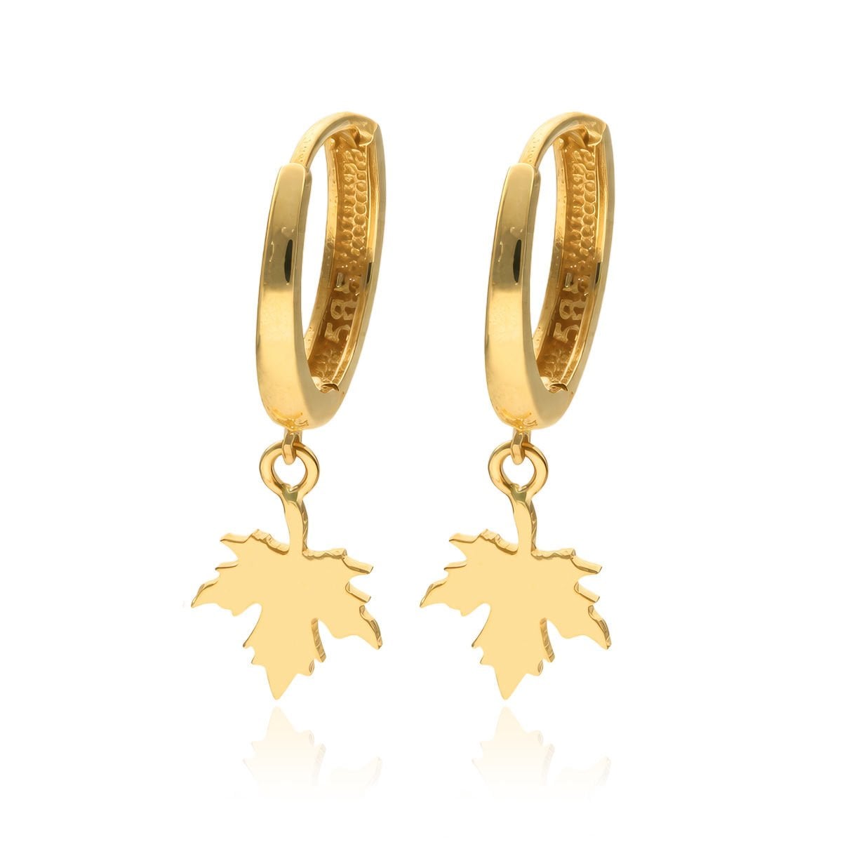 Altın Yaprak Küpe B929413