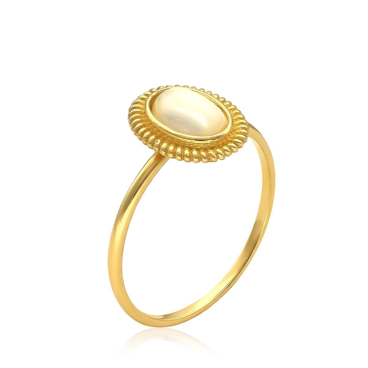 Altın İnci Taşlı Yüzük B933265