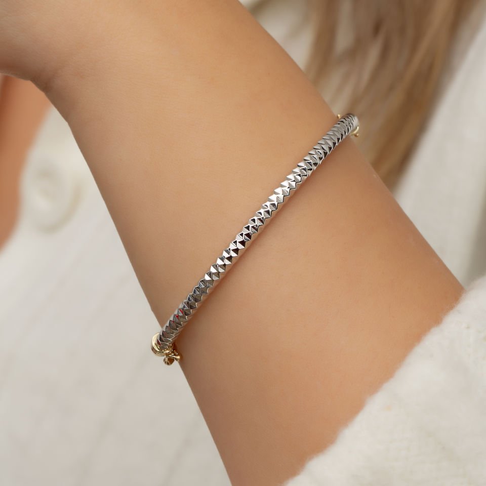 İki Renkli Kelepçe Bileklik