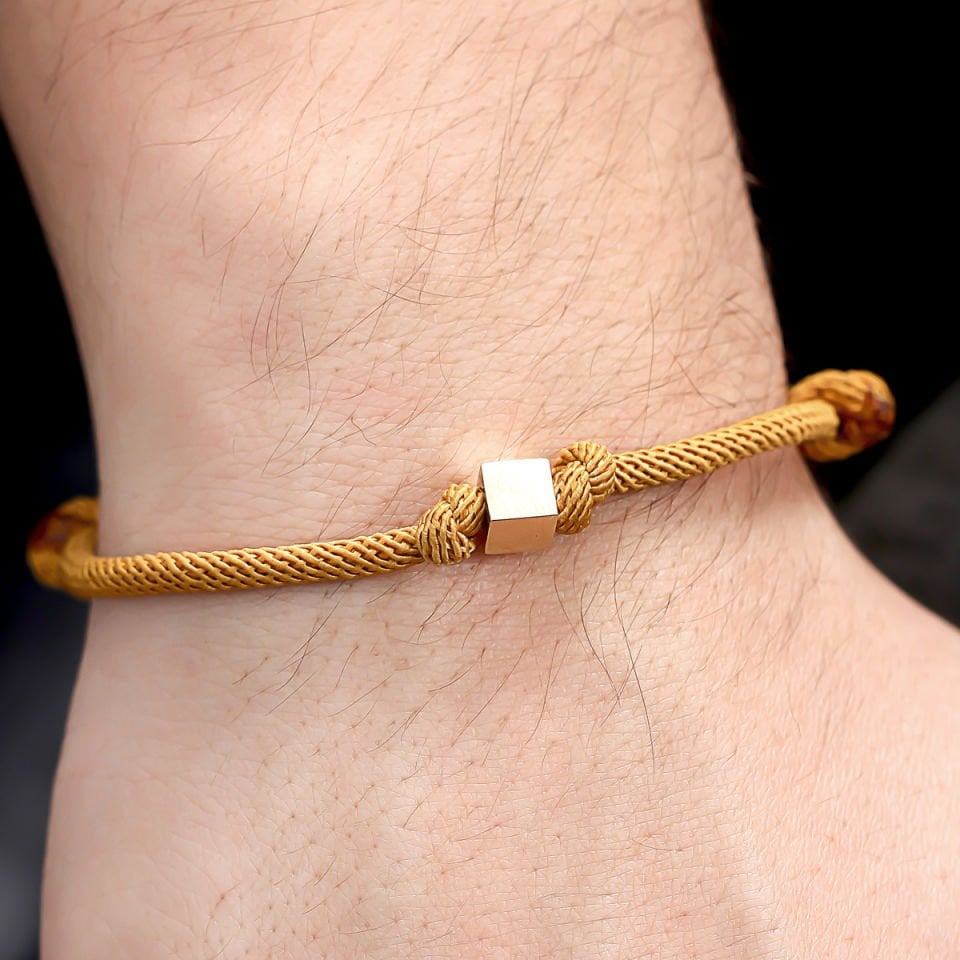 Altın Küp Bileklik B924610 HARDAL