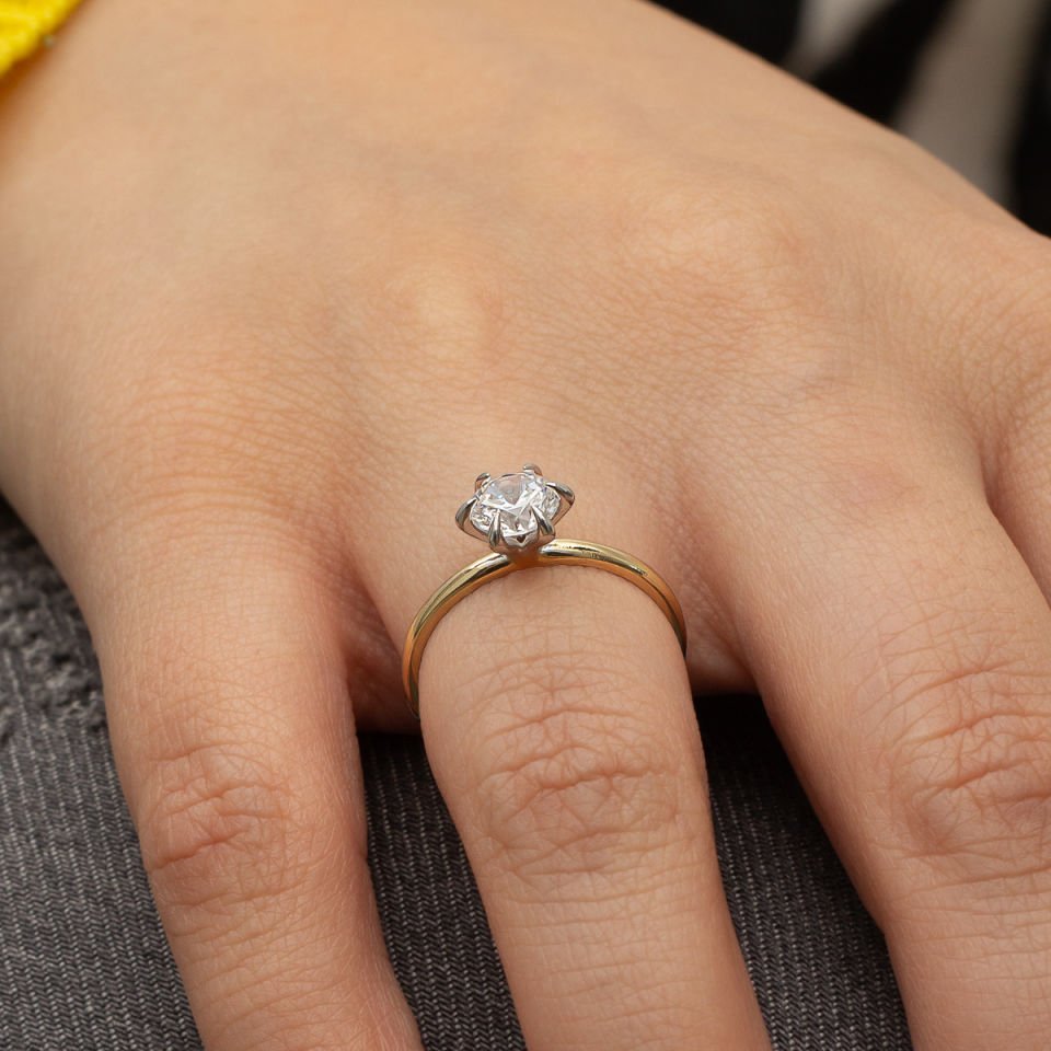 Altın Tektaş Yüzük B916410