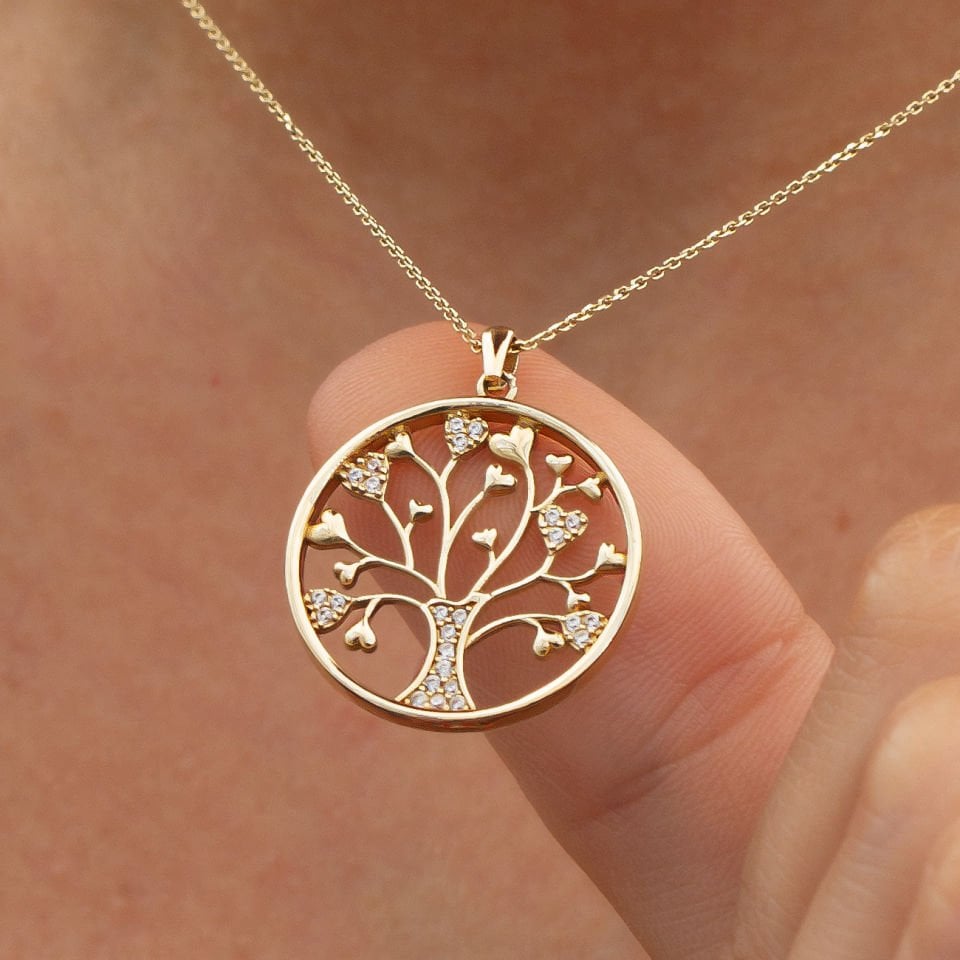 Altın Hayat Ağacı Kolye