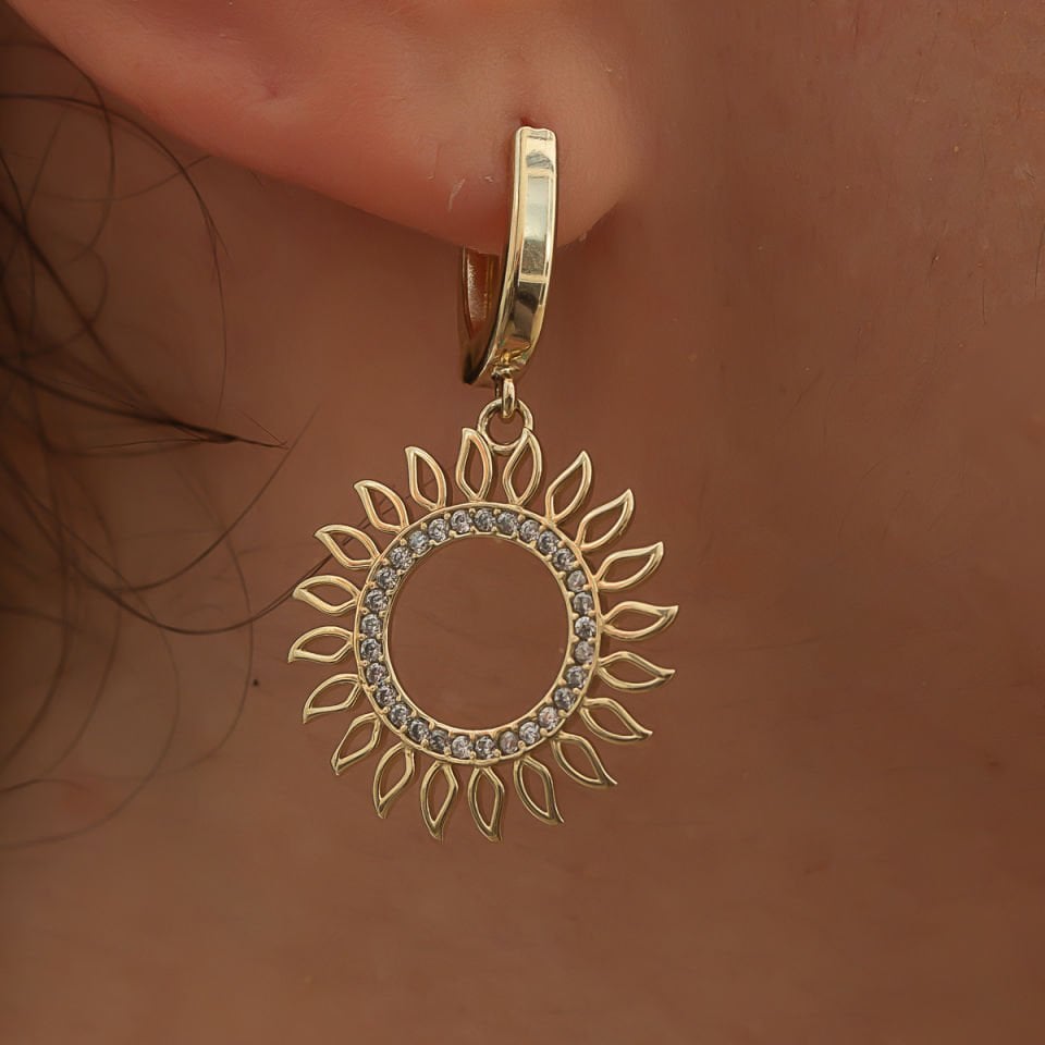 Altın Güneş Küpe B922548