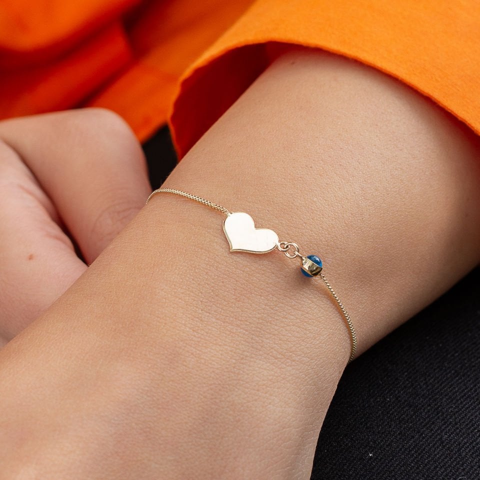 Altın Kalp Bileklik