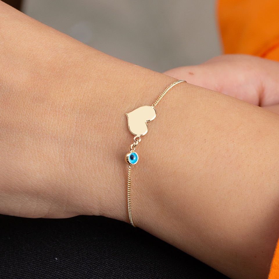 Altın Kalp Bileklik