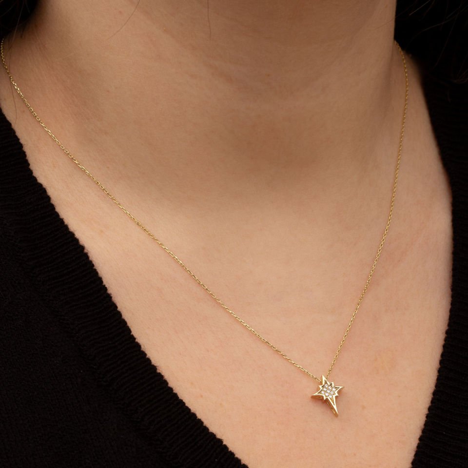 Minimal Taşlı Kolye