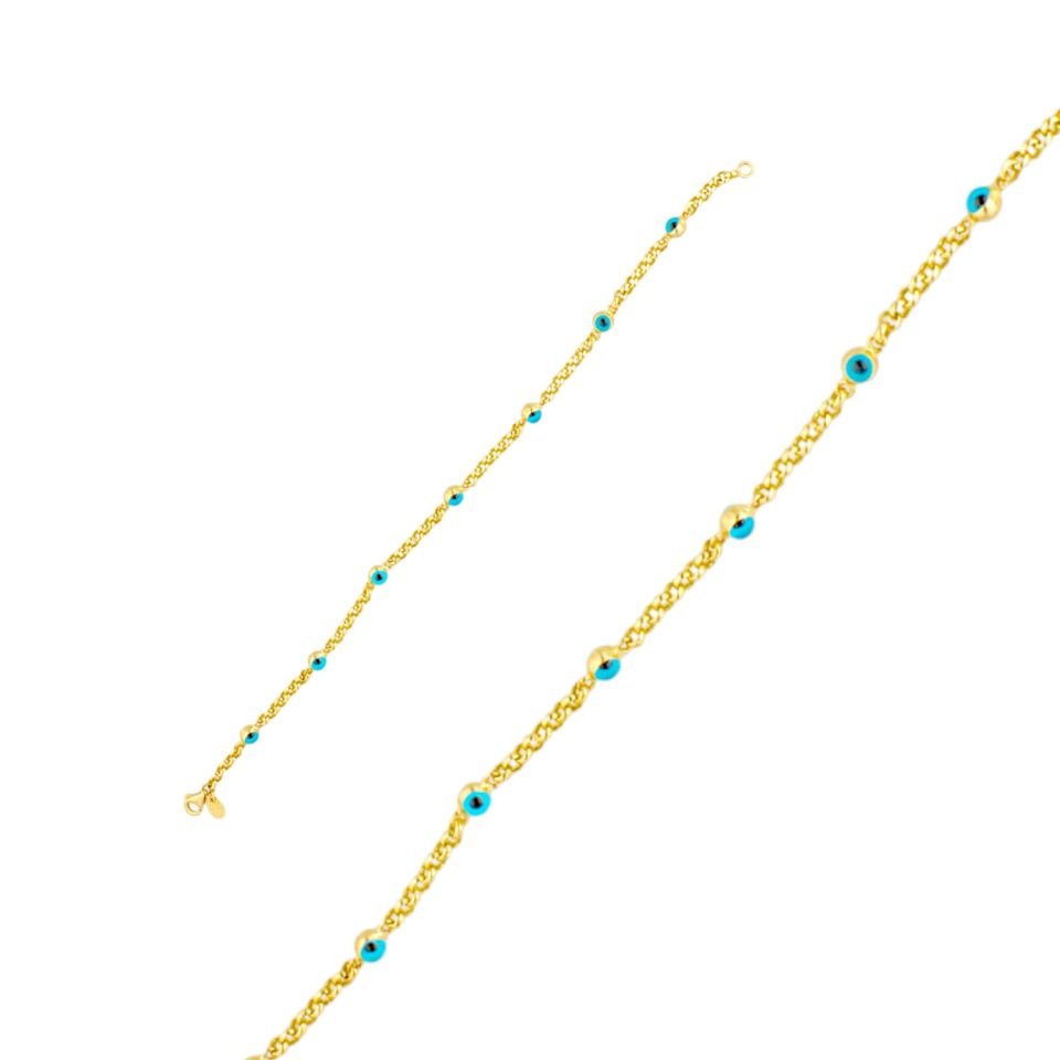 Altın Nazar Boncuklu Bileklik