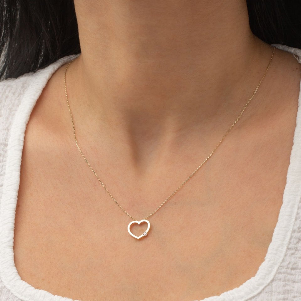 Altın Kalp Kolye B915641