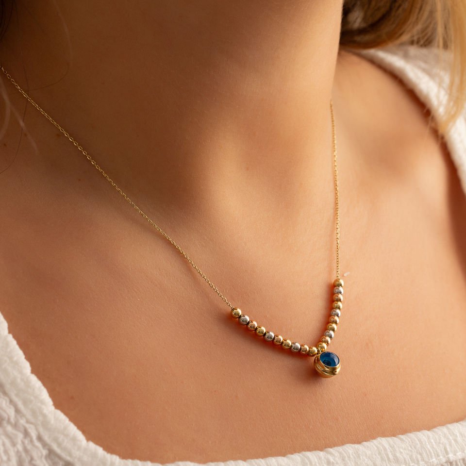 NAZAR BONCUKLU ALTIN KOLYE