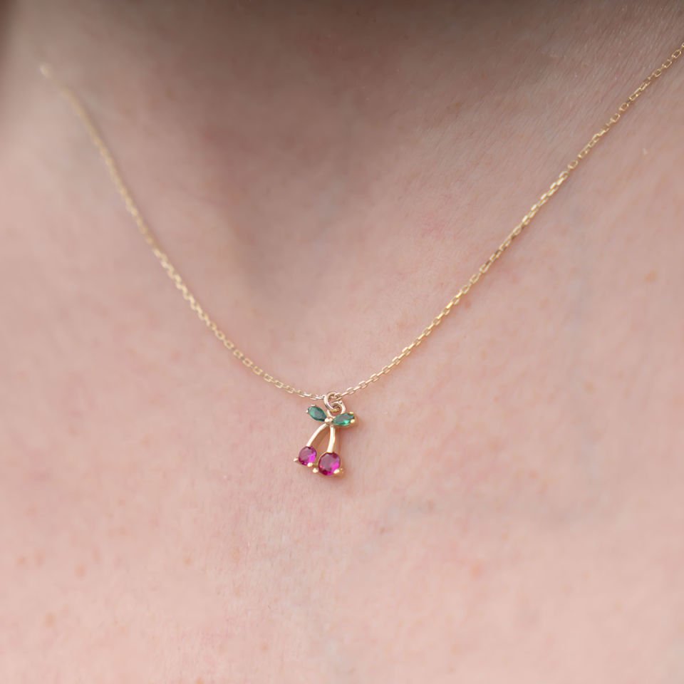 Altın Kiraz Kolye B921687