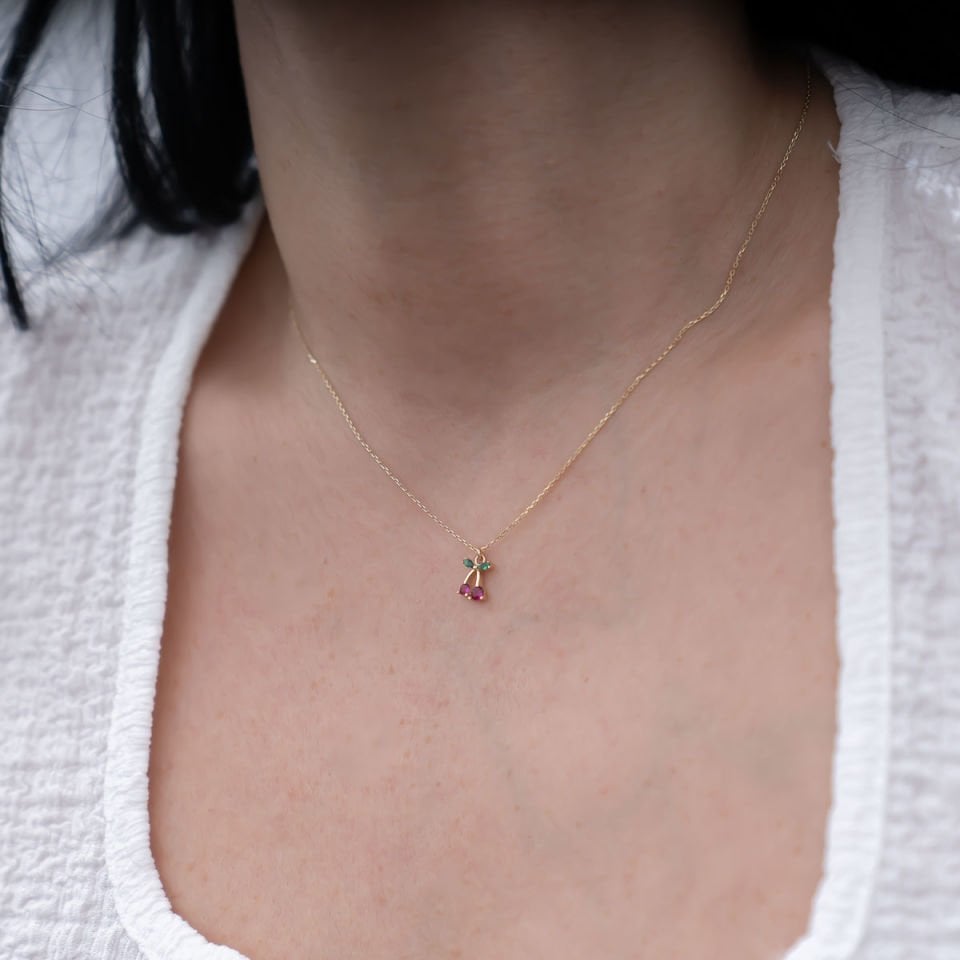 Altın Kiraz Kolye B921687