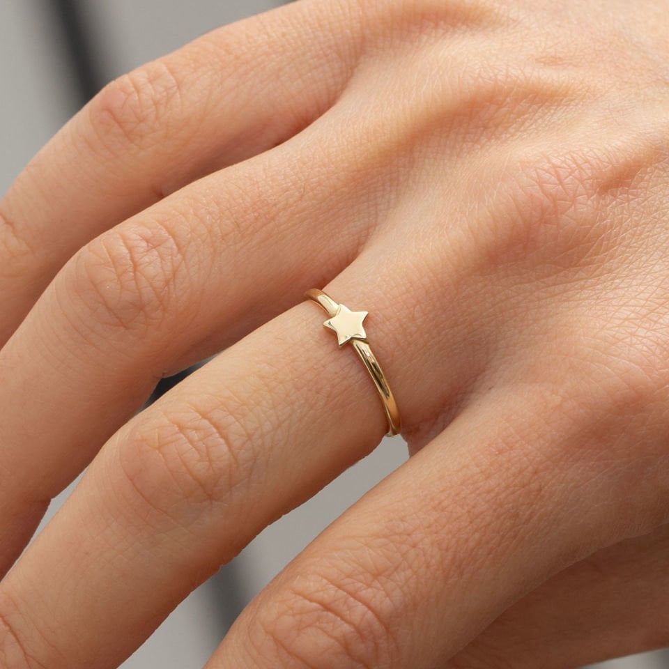 Yıldızlı Altın Yüzük