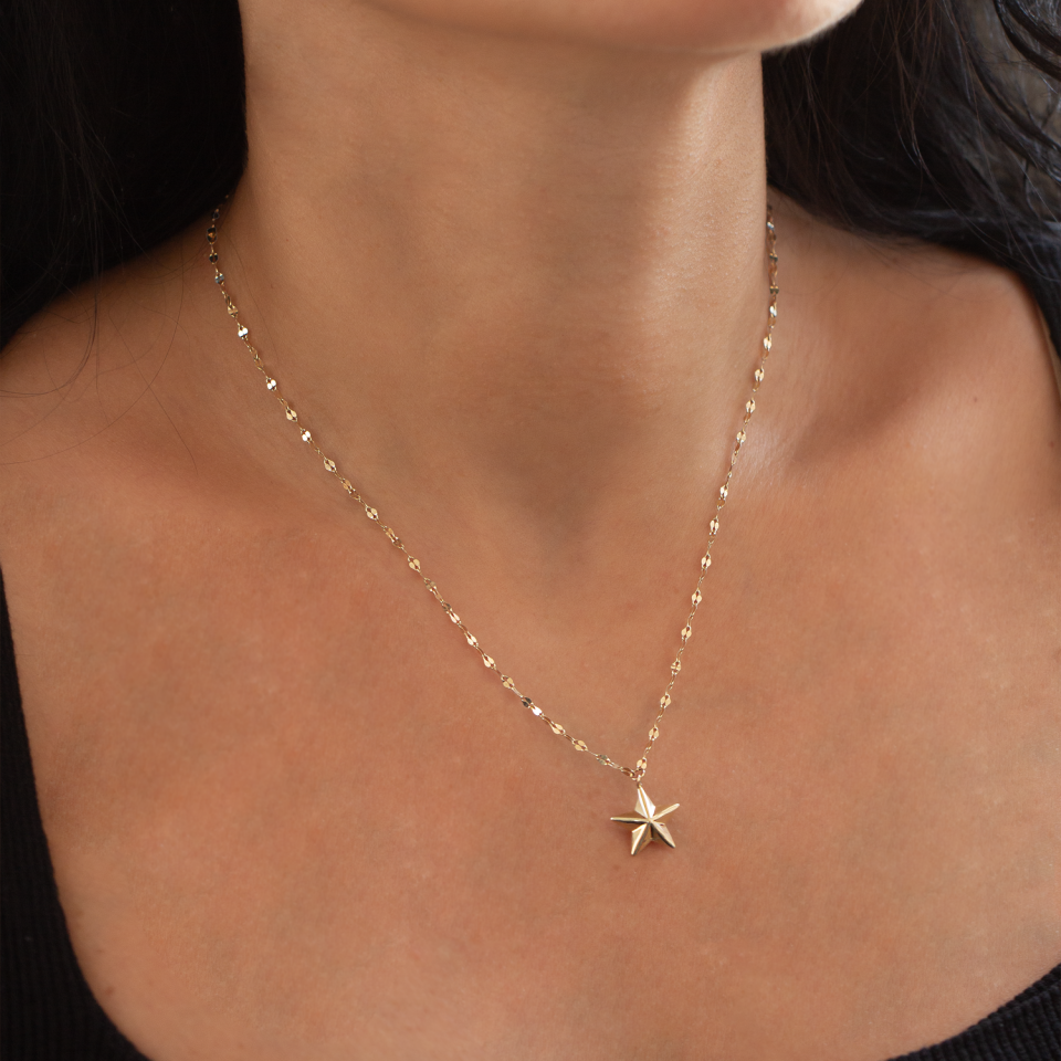 Altın Yıldızlı Kolye B929126
