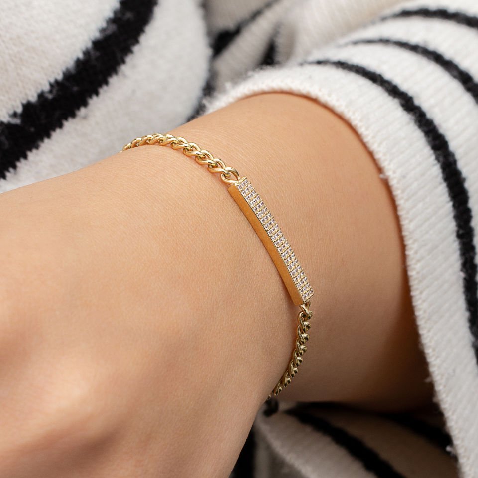 Taşlı Altın Bileklik B616365