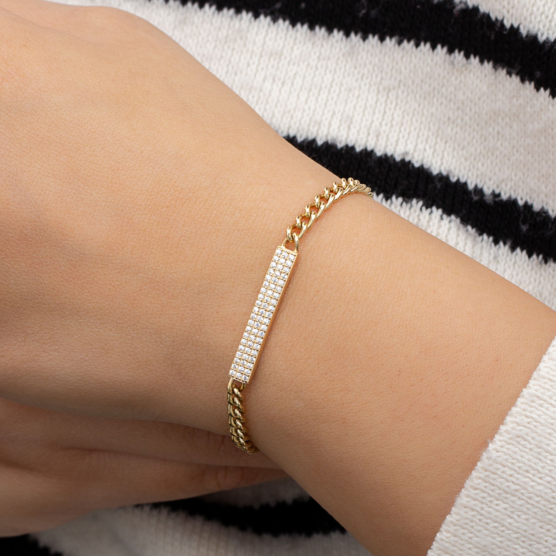 Taşlı Altın Bileklik B616365