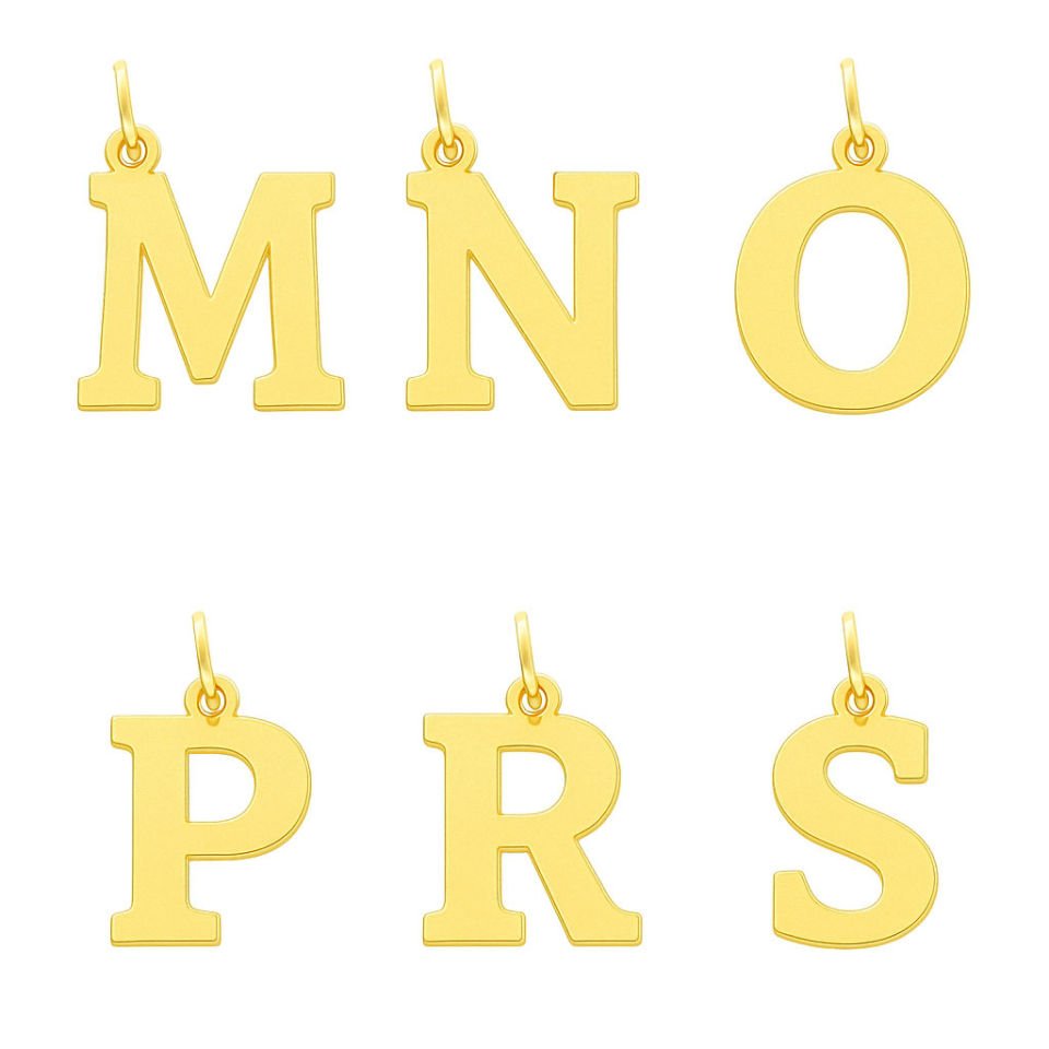 14 Ayar Altın  Harf Kolye Ucu