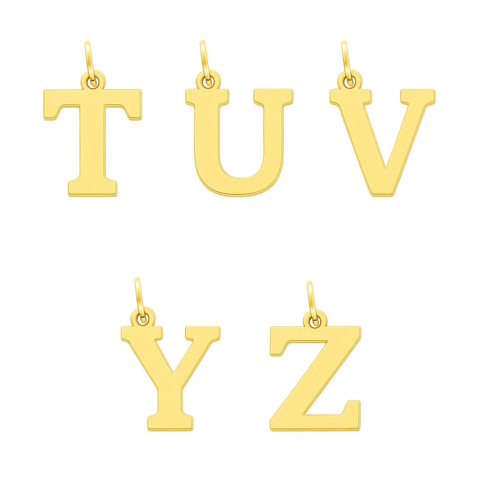 14 Ayar Altın  Harf Kolye Ucu