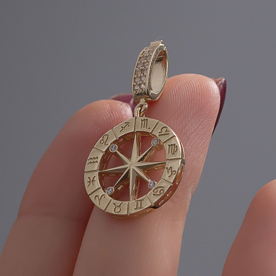 Altın Kuzey Yıldızı Charm