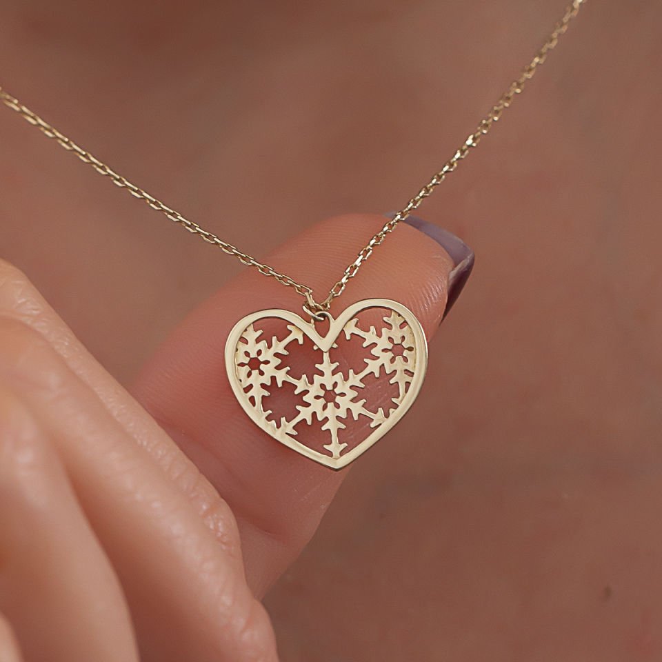 Altın Kalp Kolye B922603