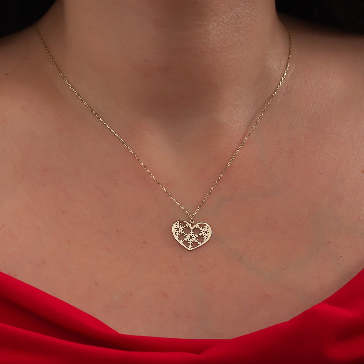 Altın Kalp Kolye B922603