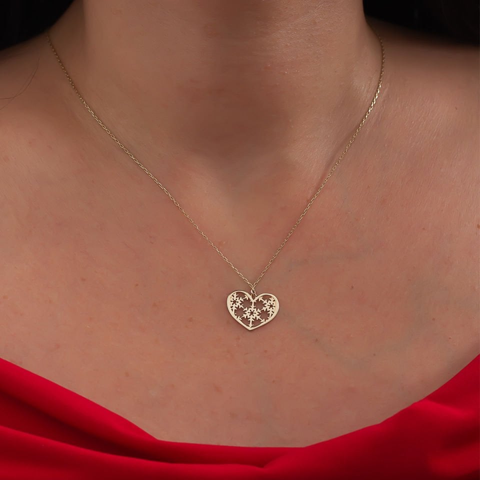 Altın Kalp Kolye B922603