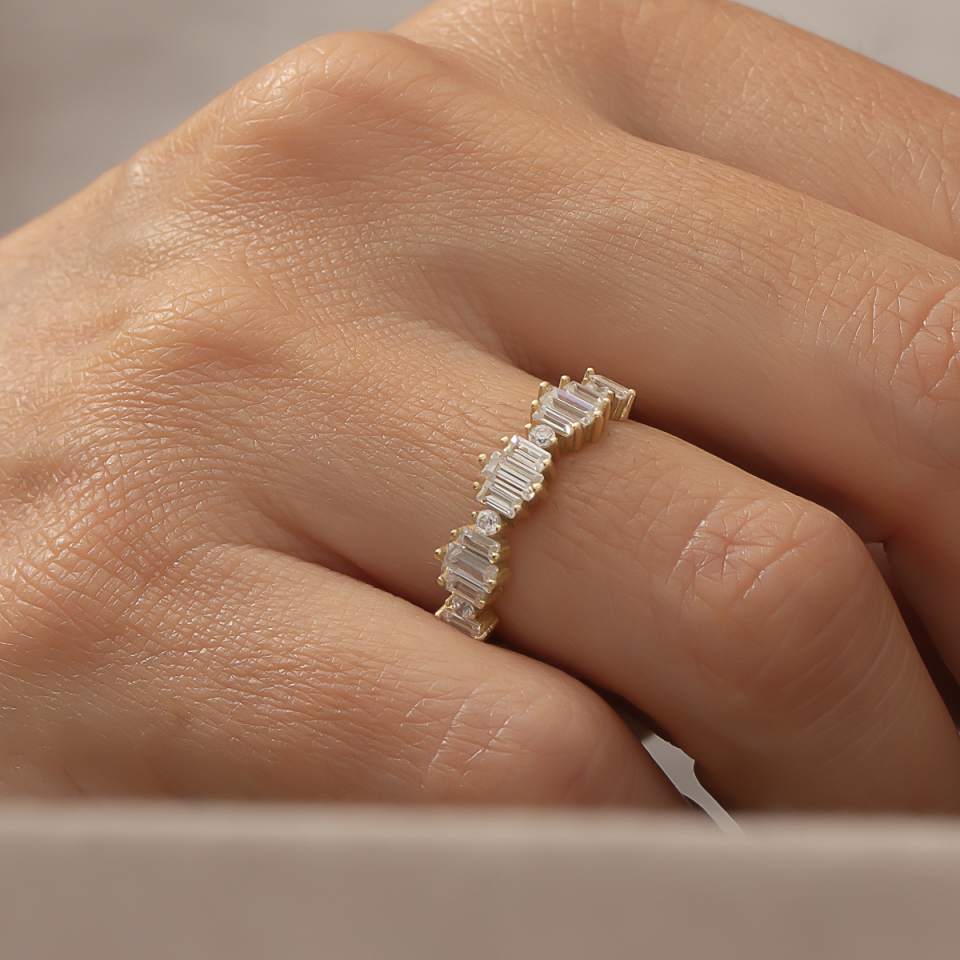 Altın Taşlı Yüzük B920807