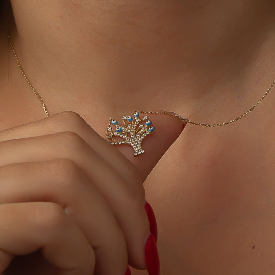Altın Ağaç Kolye B613297