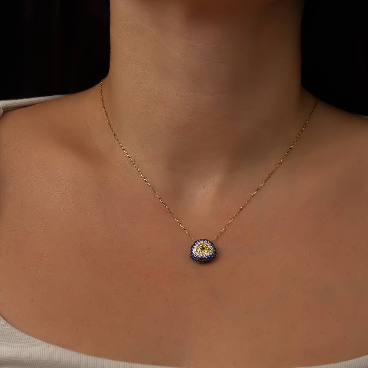 Altın Nazar Kolye  B625233