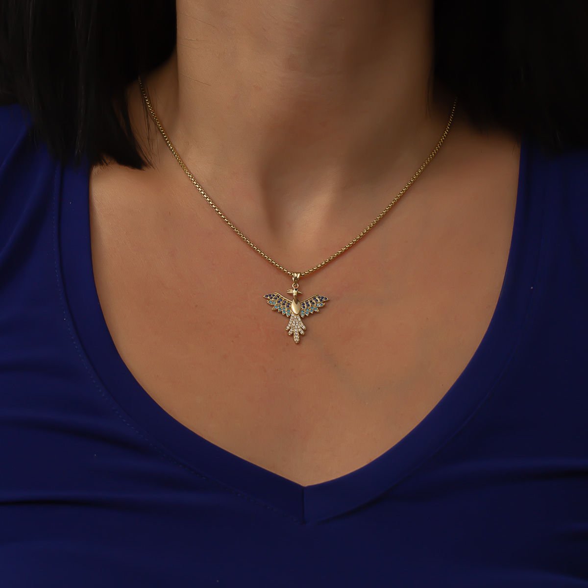 Altın Anka Kuşu Kolye Ucu B931732