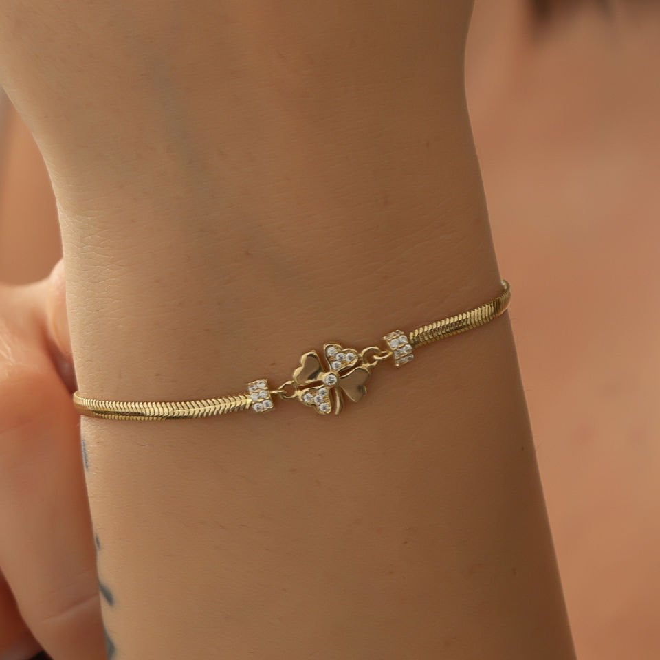 Altın Yonca Bileklik B931059