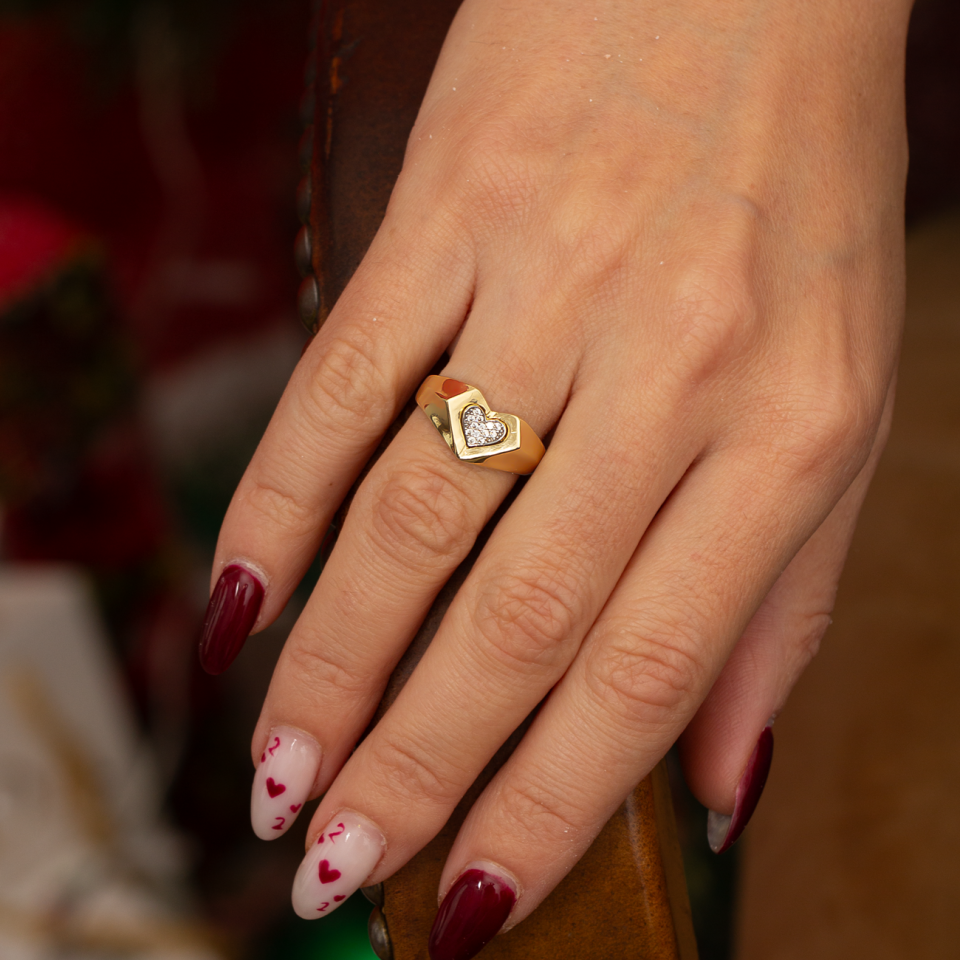 Altın Kalp Yüzük B928585