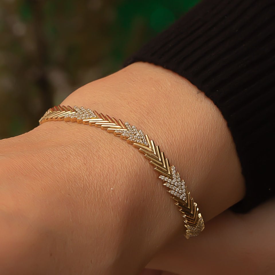 Altın Balık Sırtı Bileklik B931703