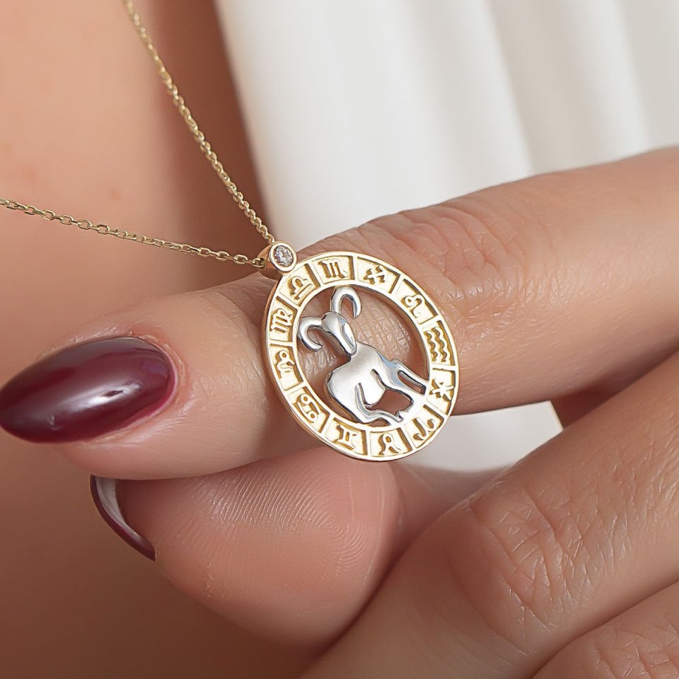 Altın Koç Burcu Kolye B932318