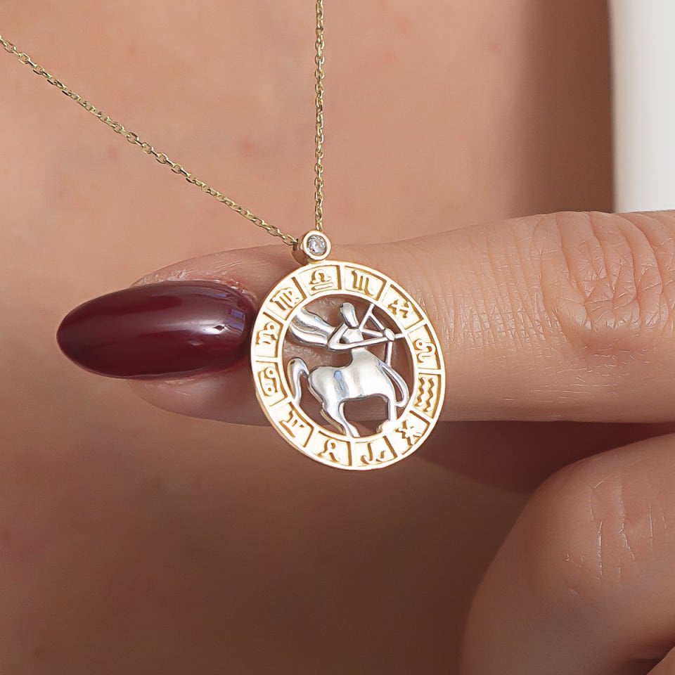 Altın Yay Burcu Kolye  B932319