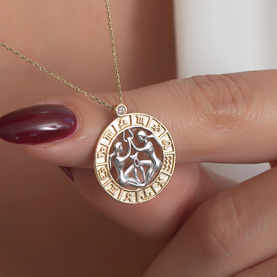 Altın İkizler Burcu Kolye B932321