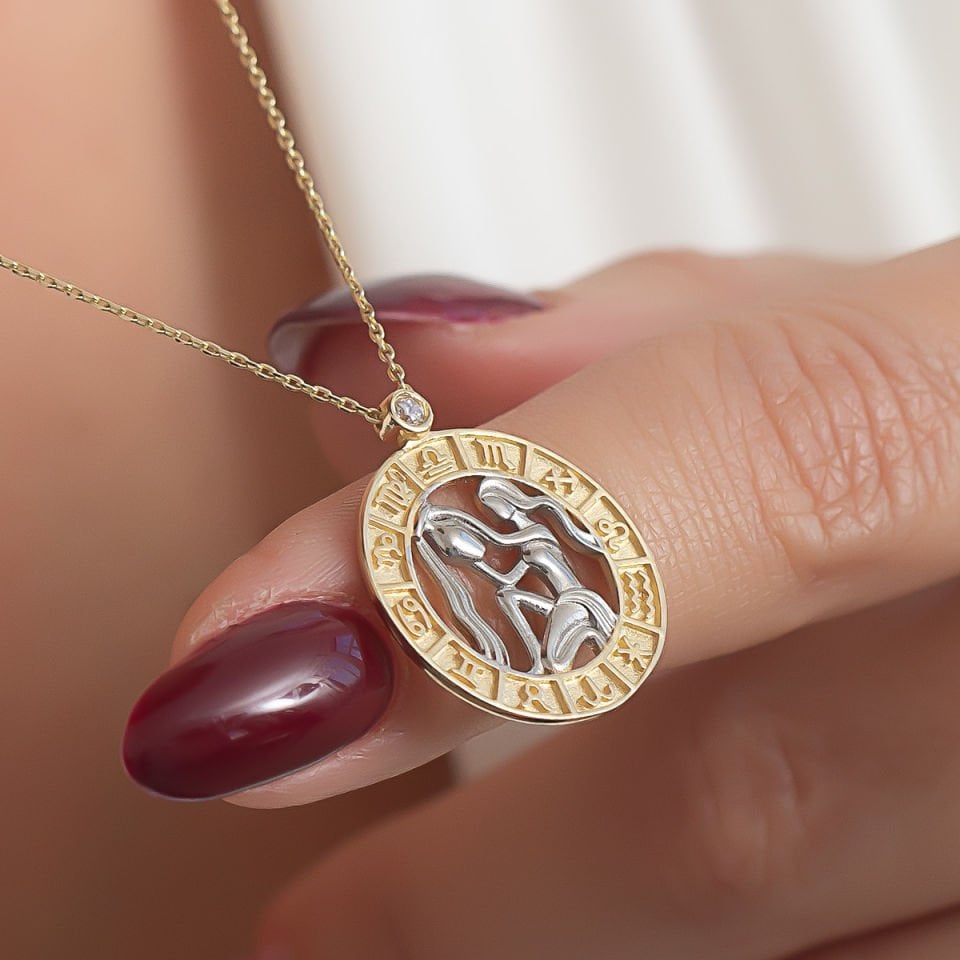 Altın Kova Burcu Kolye  B932322